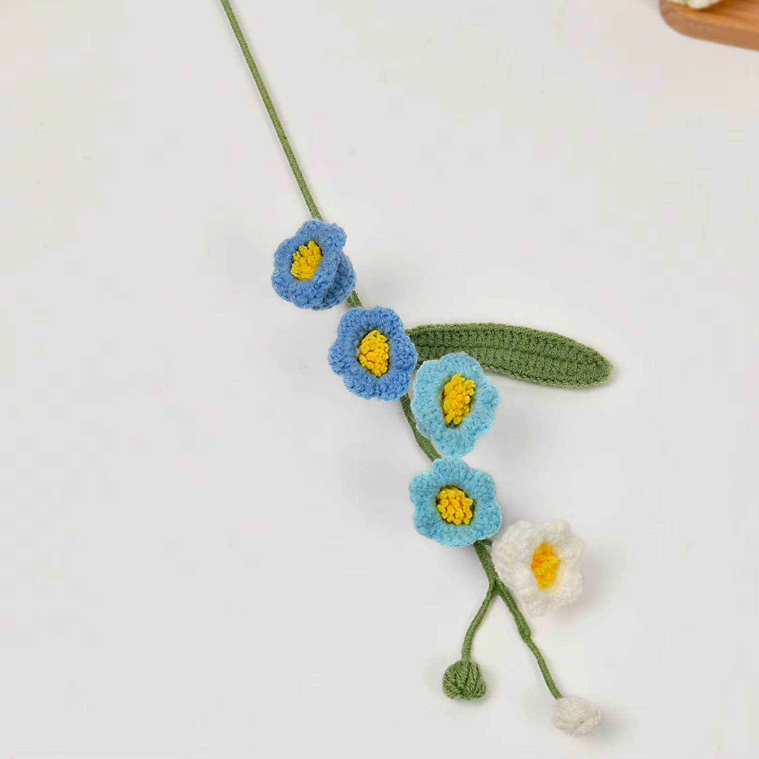 Bouquet de fleurs en tissu au Crochet fait à la main, pour Bouquet de fleurs DIY, décoration de cham