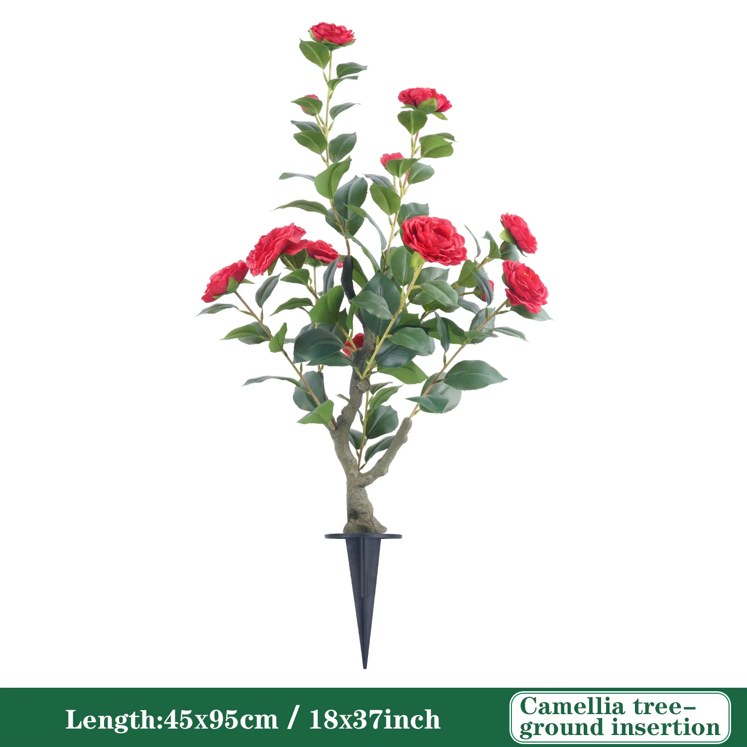 Arbre topiaire Camélia de 85 cm avec pot/support, plante artificielle réaliste, fausse plante d'inté