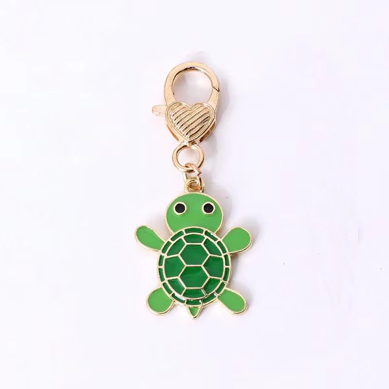 Porte-clés tortue, pendentif océan mignon pour breloques de sac, bijoux unisexe, accessoire de porte