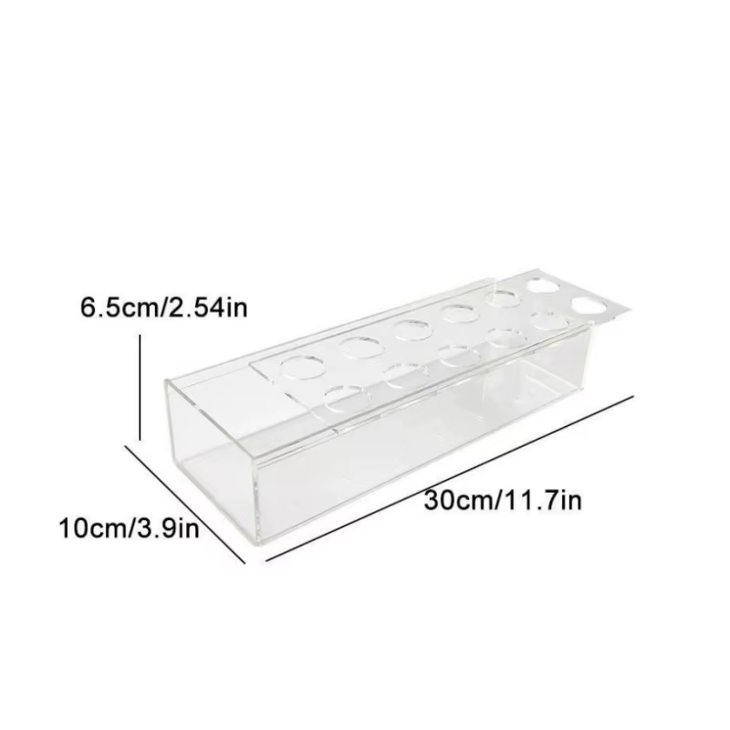 Pot de Base Rectangulaire en Acrylique Transparent pour Arrangement de Fleurs, Vase pour Restaurant,