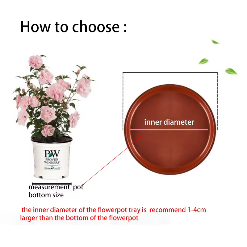 Plateau de Pot de fleur en plastique, 10 pièces, soucoupe de plante ronde goutte à goutte, plateaux