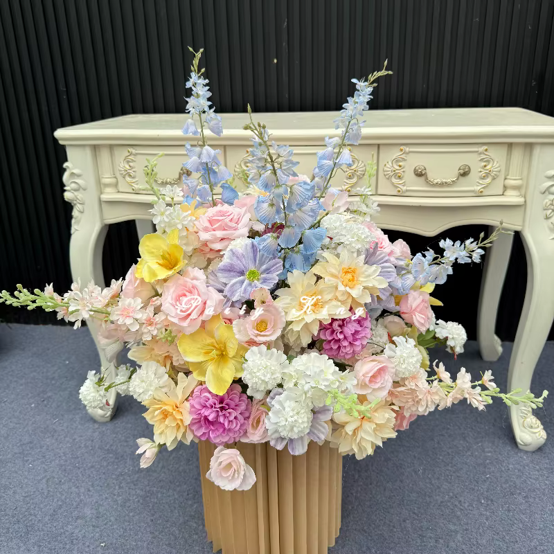 Fleurs Artificielles pour Décoration de Mariage, Boules de Fleurs en Soie pour Vitrines, Centres de
