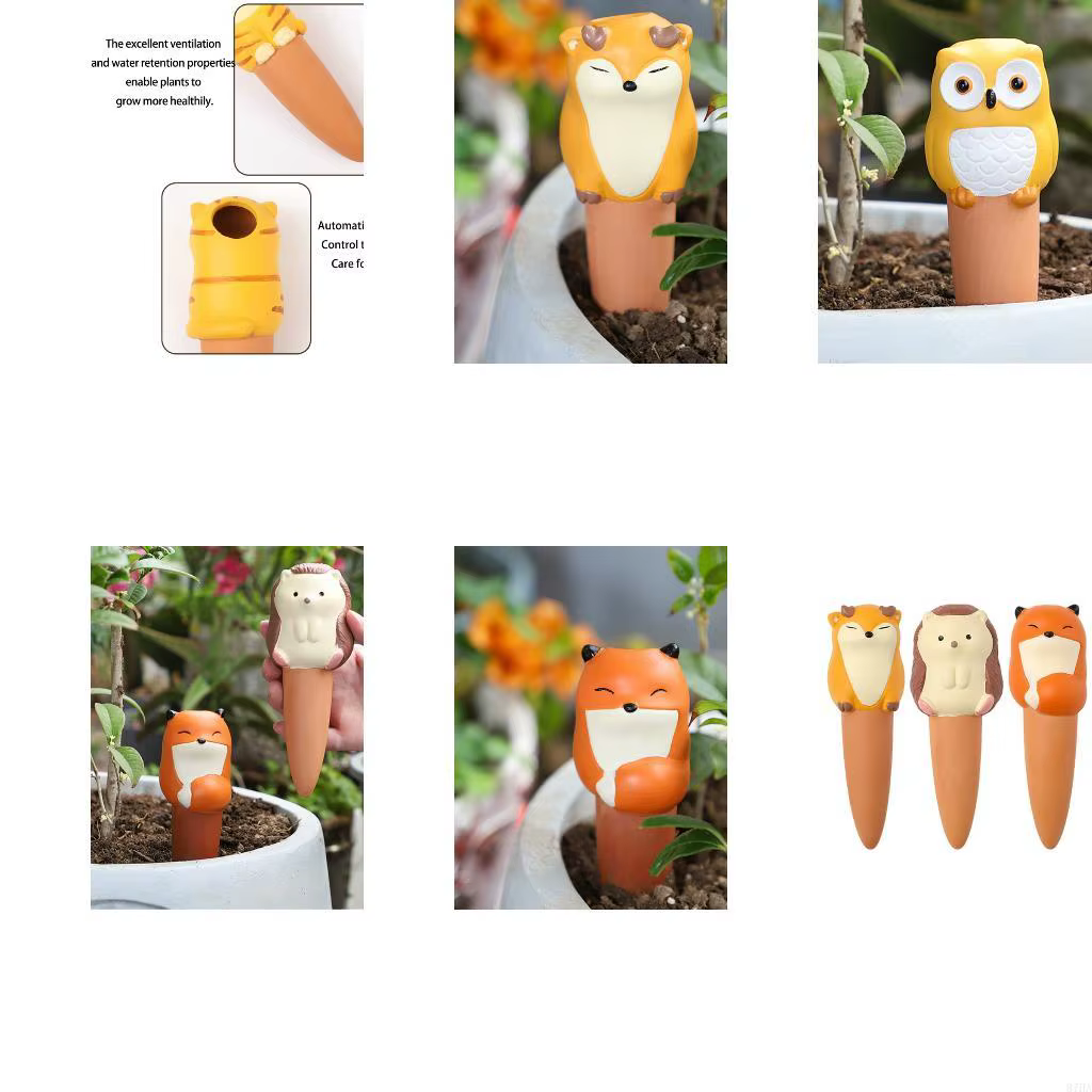 Abreuvoir étanche pour plantes, avec débit dessin animé, outil d'arrosage automatique pour diverses 