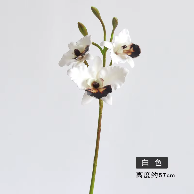 Fleurs d'orchidées Bandai artificielles, 4 pièces, pour la maison, décoration de salon, ornement, fa
