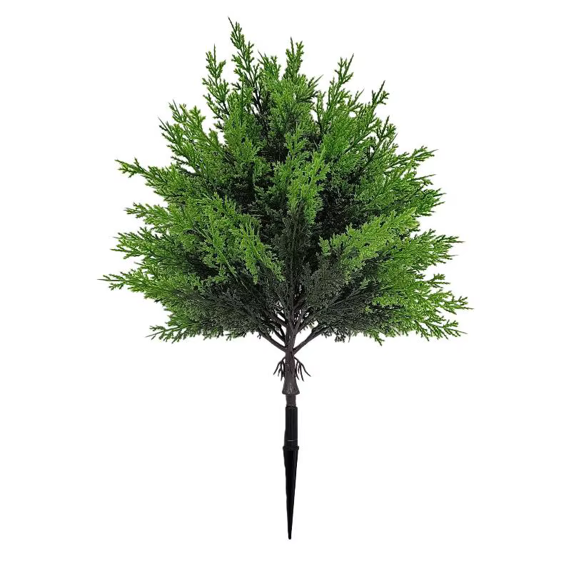 Arbres artificiels en cèdre, décorations de Noël, intérieur/extérieur, petite fausse verdure réalist
