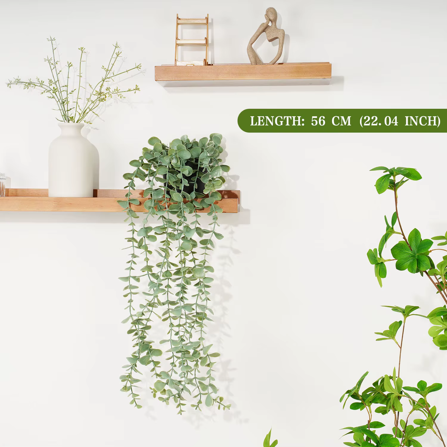 Plantes Artificielles de Vigne pour Décoration Murale, Lierre, Fougère, Verte, Pot pour Maison, Jard