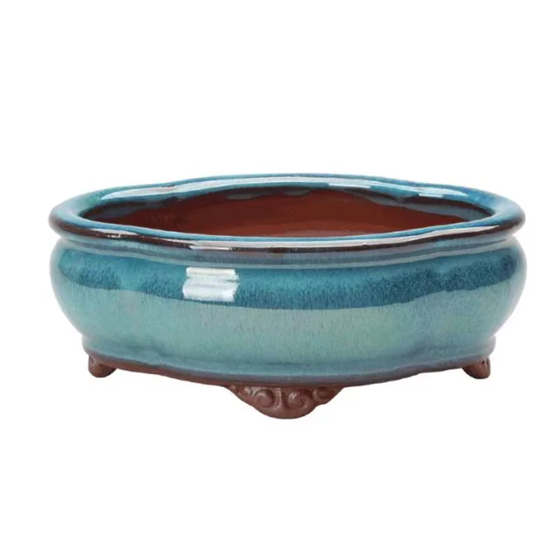 Pot de fleurs bonsaï créatif de Style chinois, aéré les arands violets, Pot de plantes artisanales e