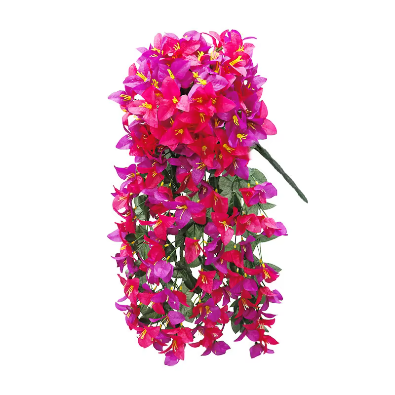 Fleurs artificielles de bougainvillier résistantes aux UV, aspect réaliste, fausses fleurs en soie p
