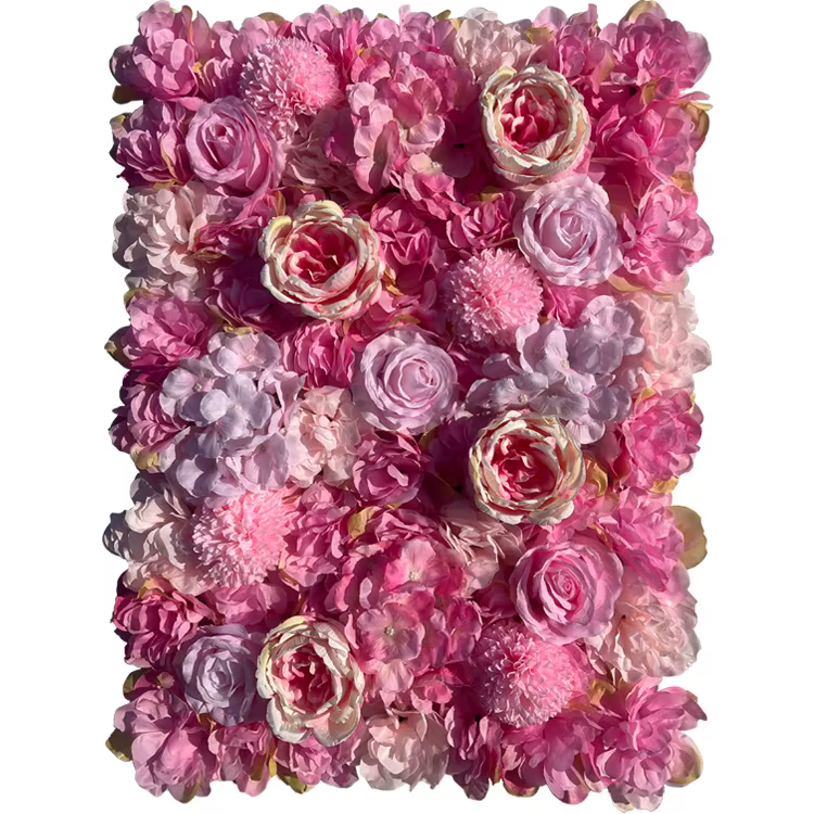 Mur de roses artificielles en soie, Arrangement floral d'hortensia, décoration de fenêtre de Studio 