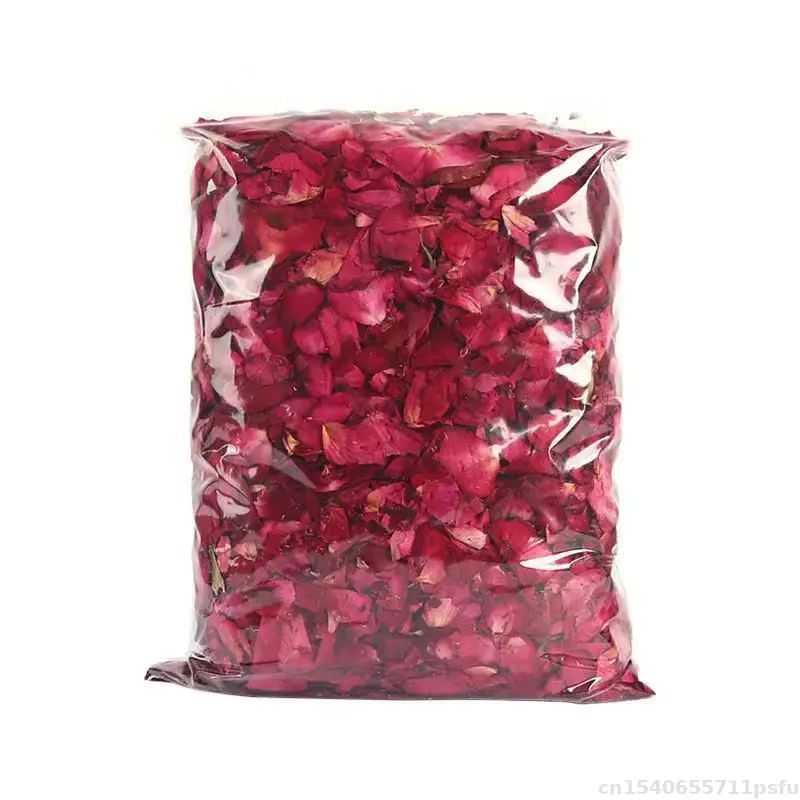 Pétales de rose rouge et de pivoine 100 % naturels, fleurs séchées parfumées pour bain, spa, savon,