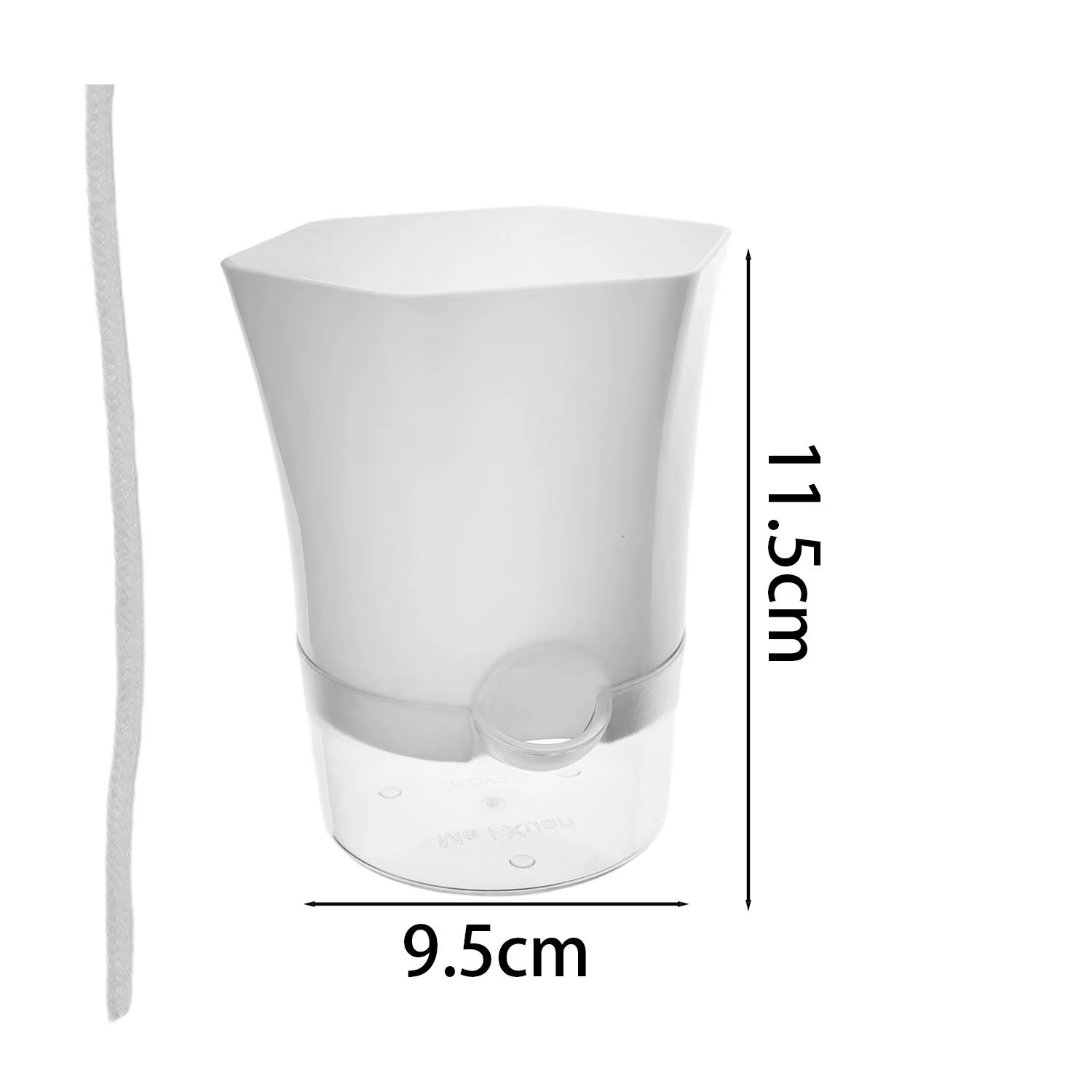 1/5 pièces Pot de fleurs auto-arrosant transparent, pot de fleurs hydroponique paresseux, jardinière