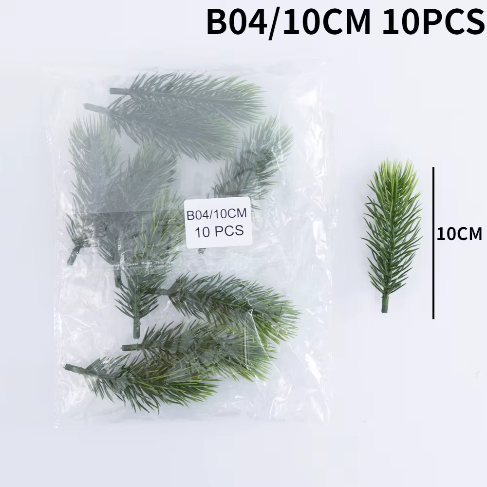 Branches de pin de neige en cèdre artificiel, 20/10 pièces, décorations d'arbre de noël et de mariag