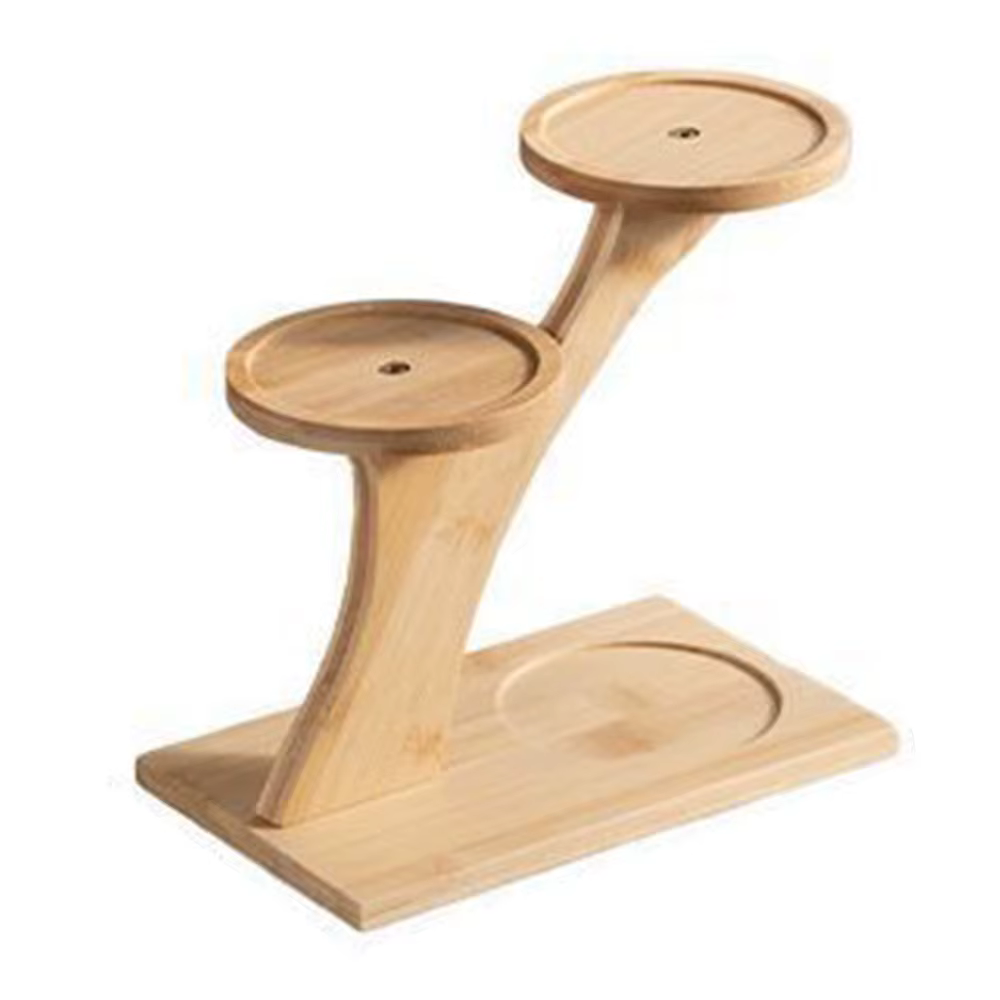 Étagère en bambou pour fleurs de bureau, support multi-niveaux pour décoration intérieure, organisat