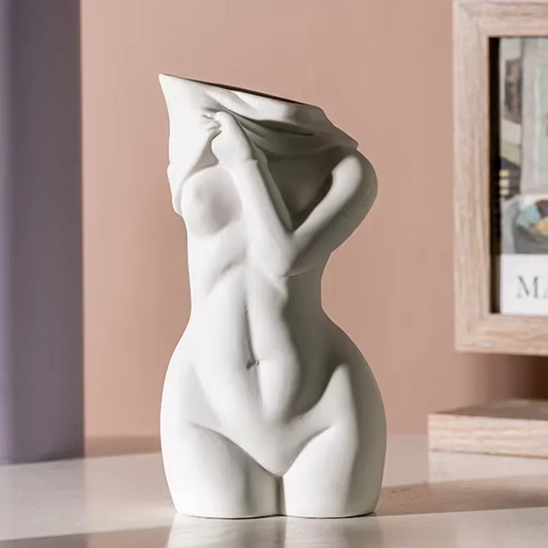 Vase corps forme féminine corps féminin vase à fleurs mignon bourgeon vase corps vase moderne chic f