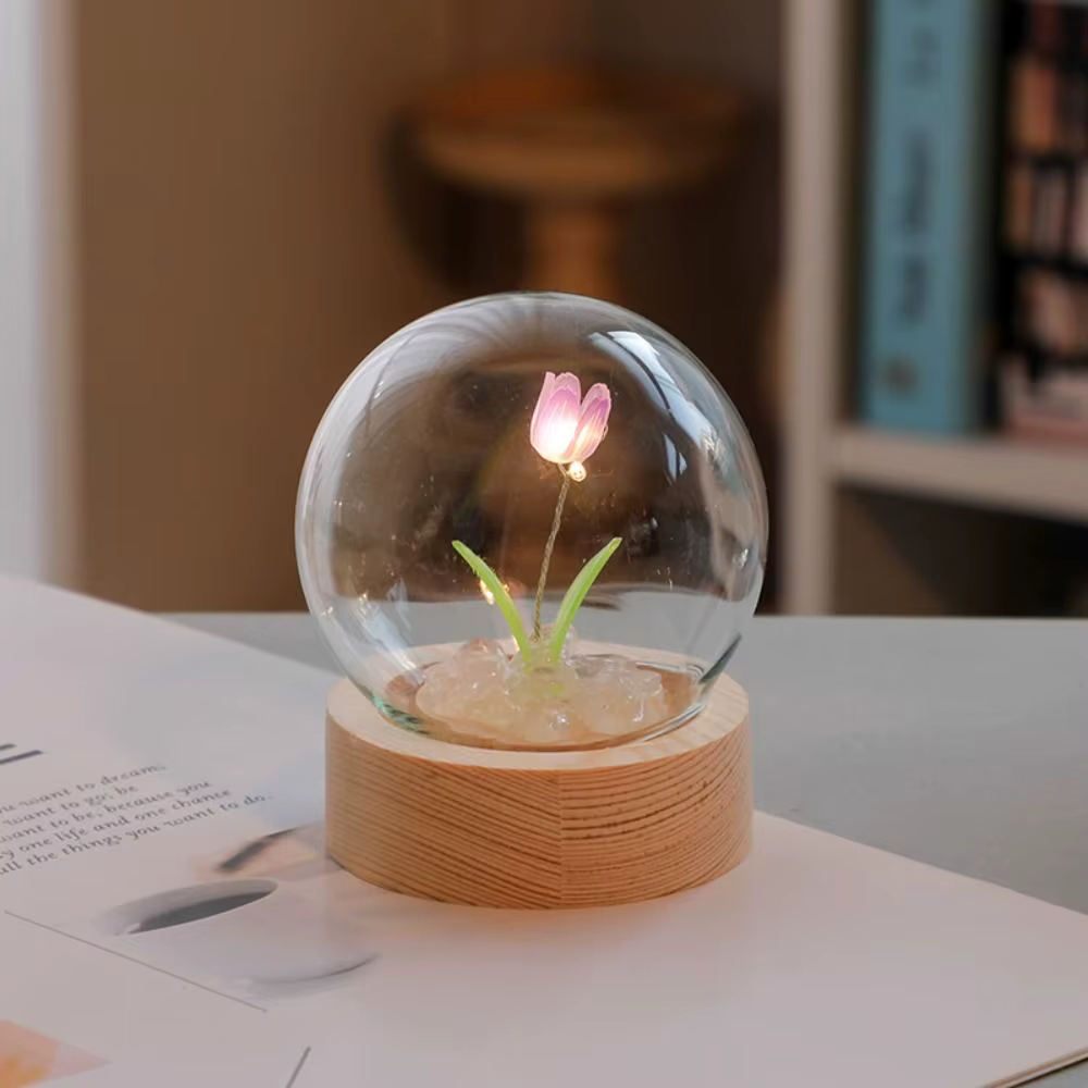 Tulipe veilleuse mignon chambre décor lampe florale saint valentin cadeau Lampara tulipanes petite a