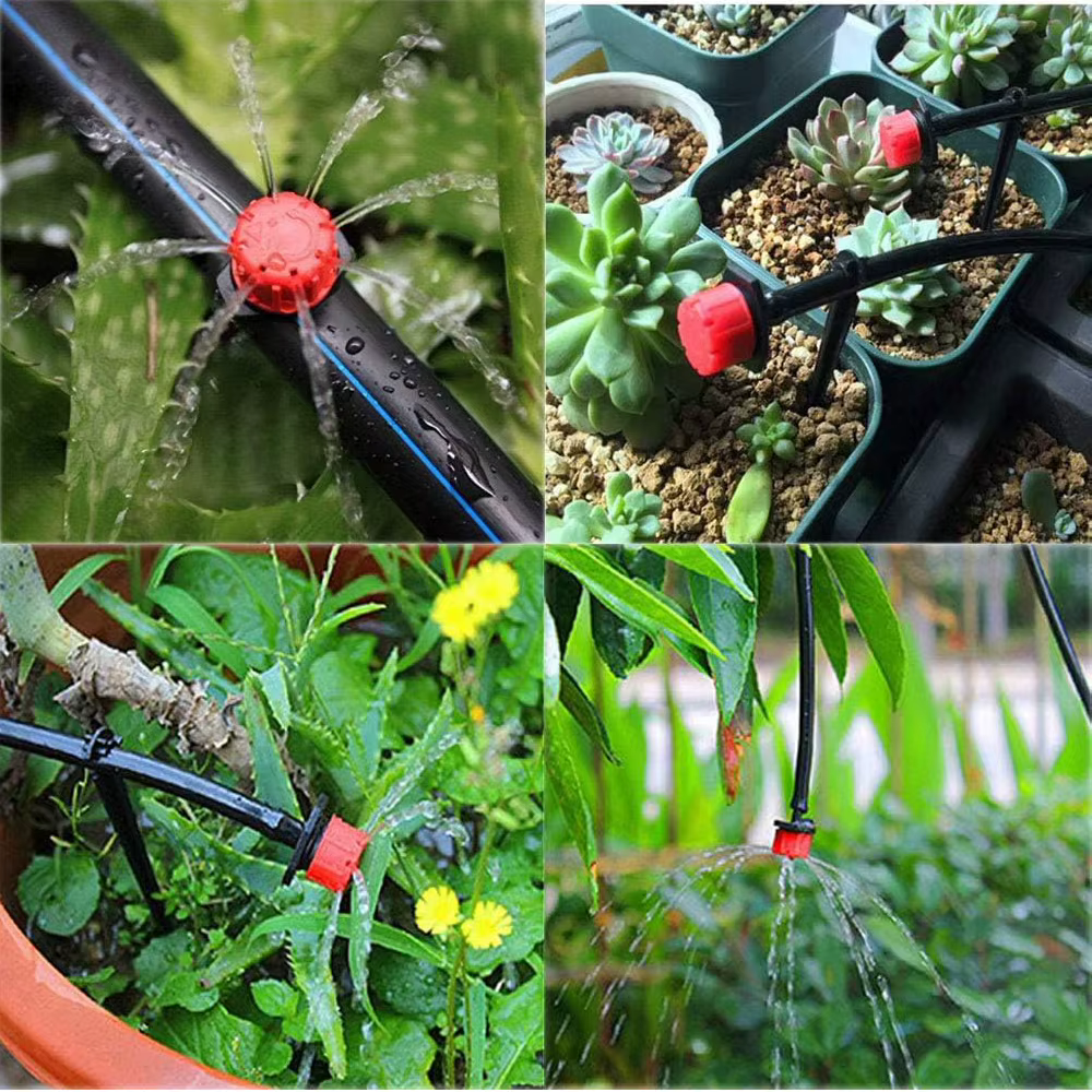 Micro système d'irrigation goutte-à-goutte Portable 20M, arrosage automatique avec goutteurs réglabl