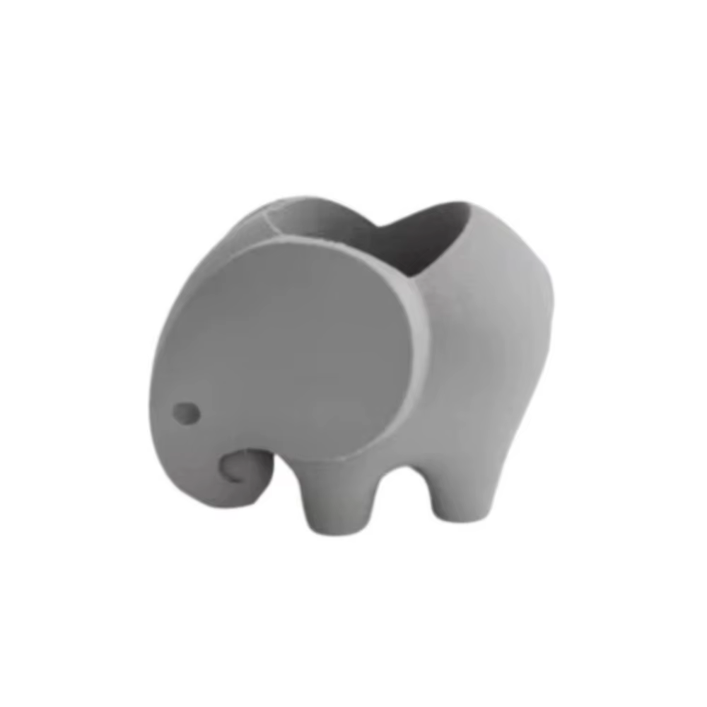 Pot de fleurs en plastique imprimé en 3D, design éléphant, pour plantes succulentes, mini pot élépha