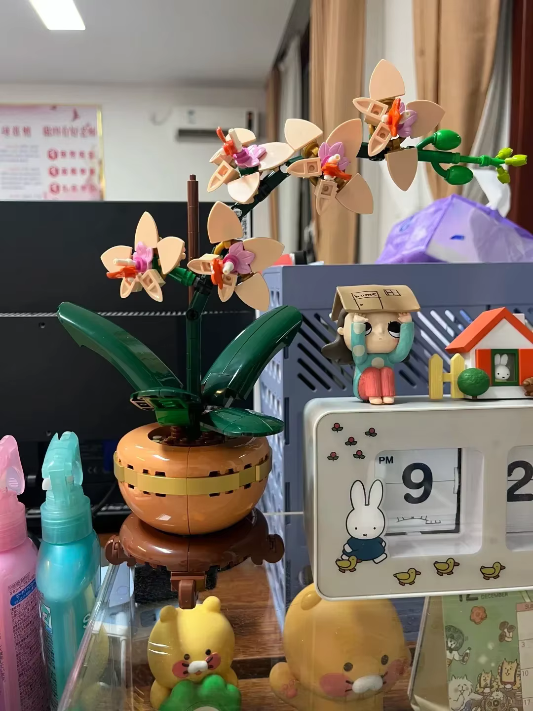 Collection de plantes 2025 : Ensemble de blocs de construction Orchidée élégante, idéal pour un cade