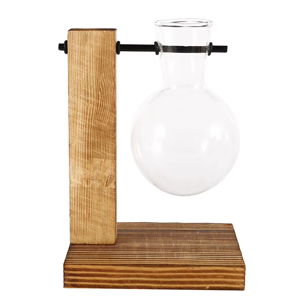 Vases à plantes, pots de fleurs, décoration en verre pour plantes hydroponiques, terrarium, support 