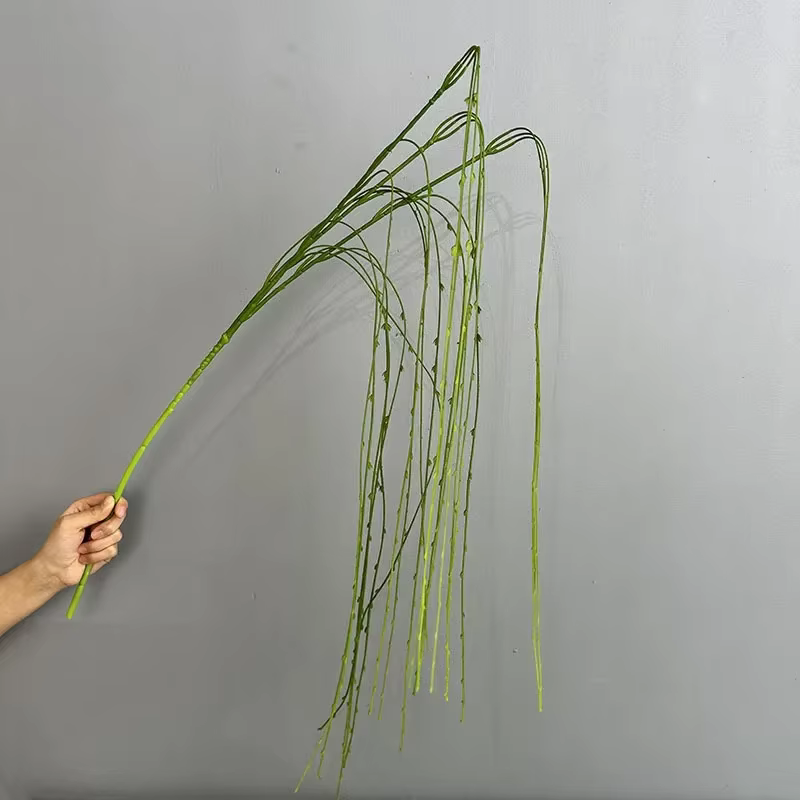 Simulation de plantes de saules pleureurs, fausse fleur, décoration de jardin, 130cm de long, branch