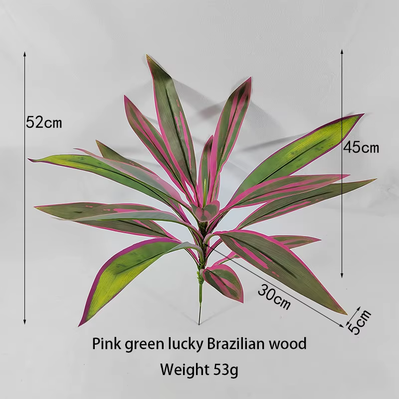 Plante de Dracaena artificielle – Décor réaliste d'intérieur/extérieur avec feuilles vertes, aucun e