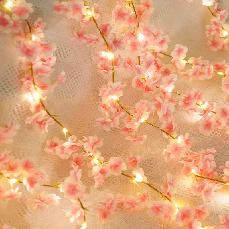 Vigne de fleurs Sakura artificielles de 180CM, pour décoration de mariage, arc de jardin, décoration
