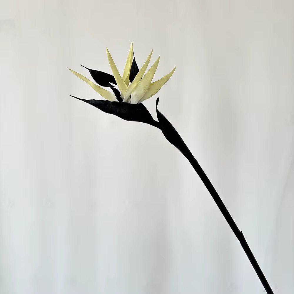 Fleur artificielle en PU au toucher réel, plantes d'oiseaux du ciel, décoration de maison, accessoir