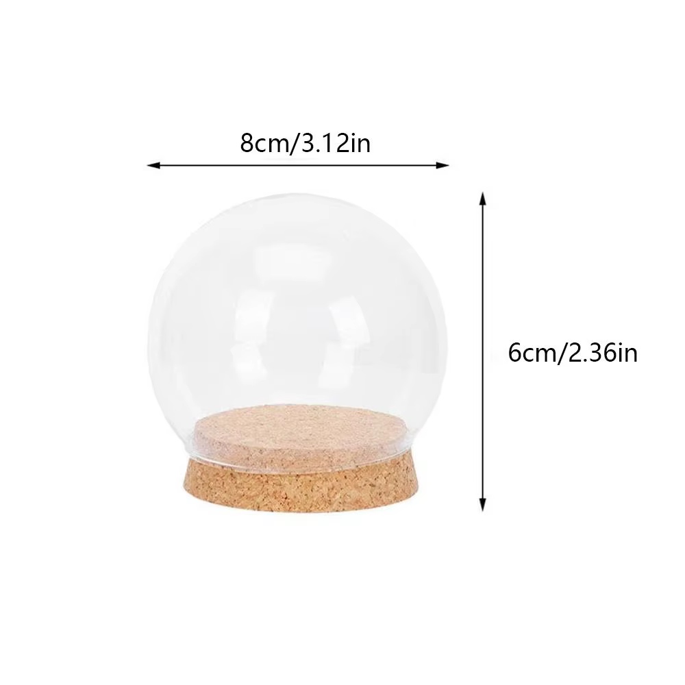 Couvercle en verre transparent pour fleurs fraîches, couvercle anti-poussière, protecteur breton, dô