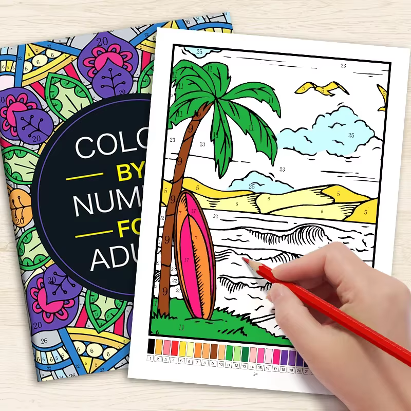 Livre de coloriage amusant pour le dessin de graffitis, 32 motifs de plantes et d'animaux, coloriage