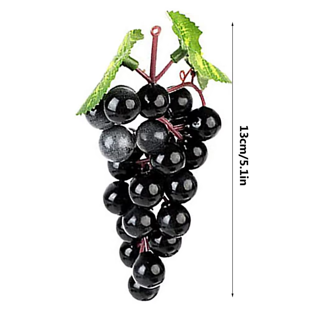 Grappe de raisins artificiels, décor de mariage Vintage, 18 faux raisins, accessoire de fruits décor