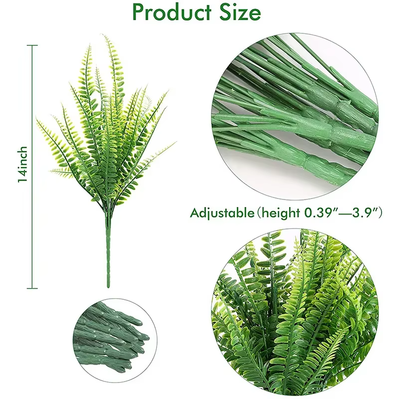 35cm plante artificielle fausse herbe persane mariage décoration de la maison fougère vert extérieur