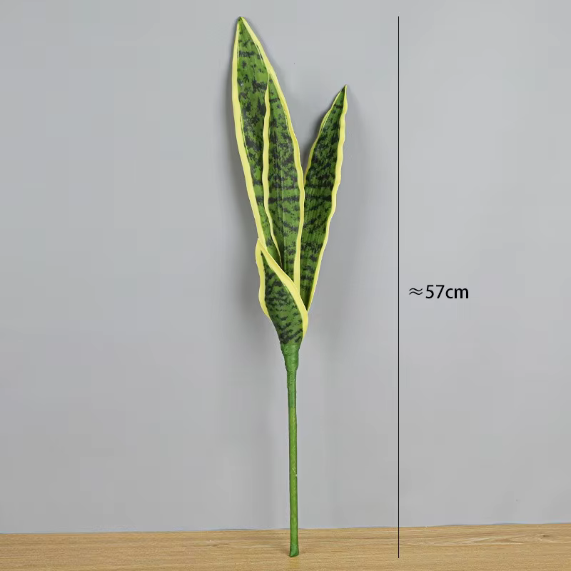Simulé Hupilan bord jaune Agave succulente bonsaï fausse fleur simulée feuille Gladiolus