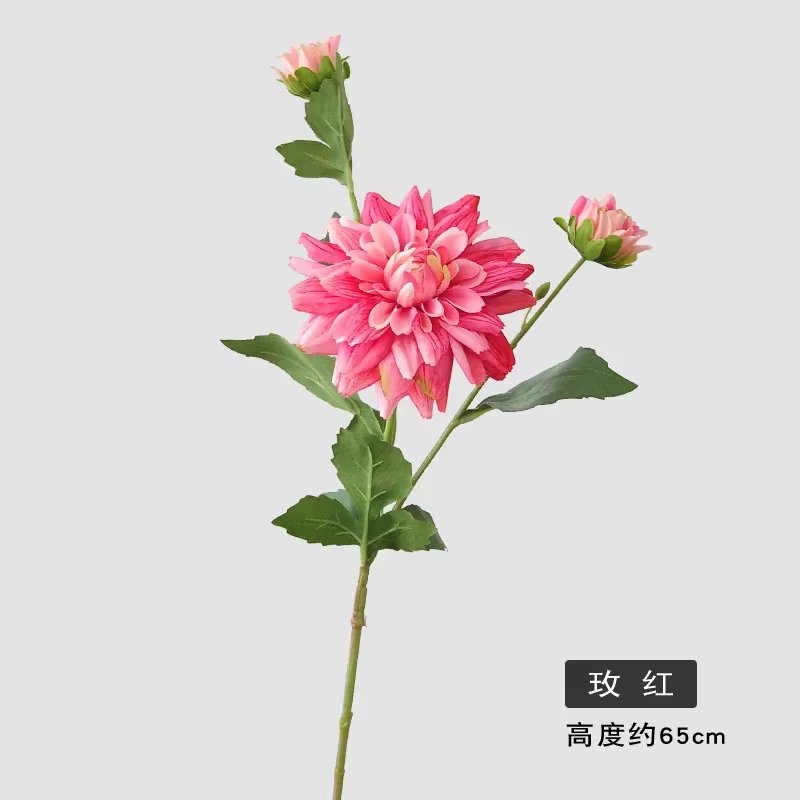 Fleurs de Nunlia Artificielles, 5 Pièces/Lot, 3 Têtes, Décoration de Mariage, Laisse de Route, Dispo