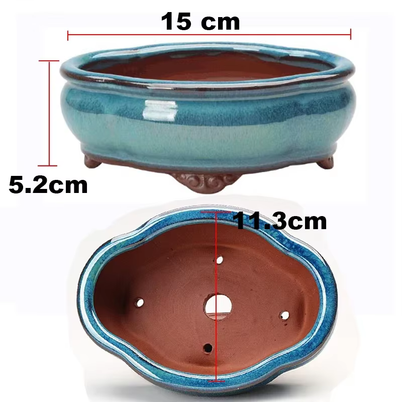 Pot de fleurs bonsaï créatif de Style chinois, aéré les arands violets, Pot de plantes artisanales e