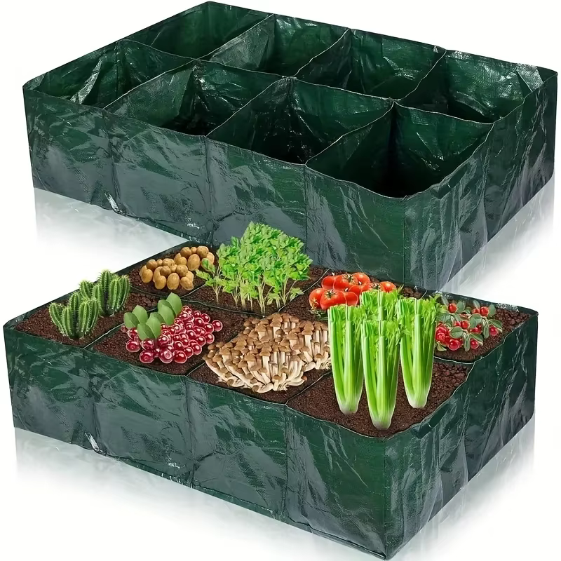 Sac de plantation multi-grille, sac de plantation à grille étanche PE, trou de Drainage, sac de plan