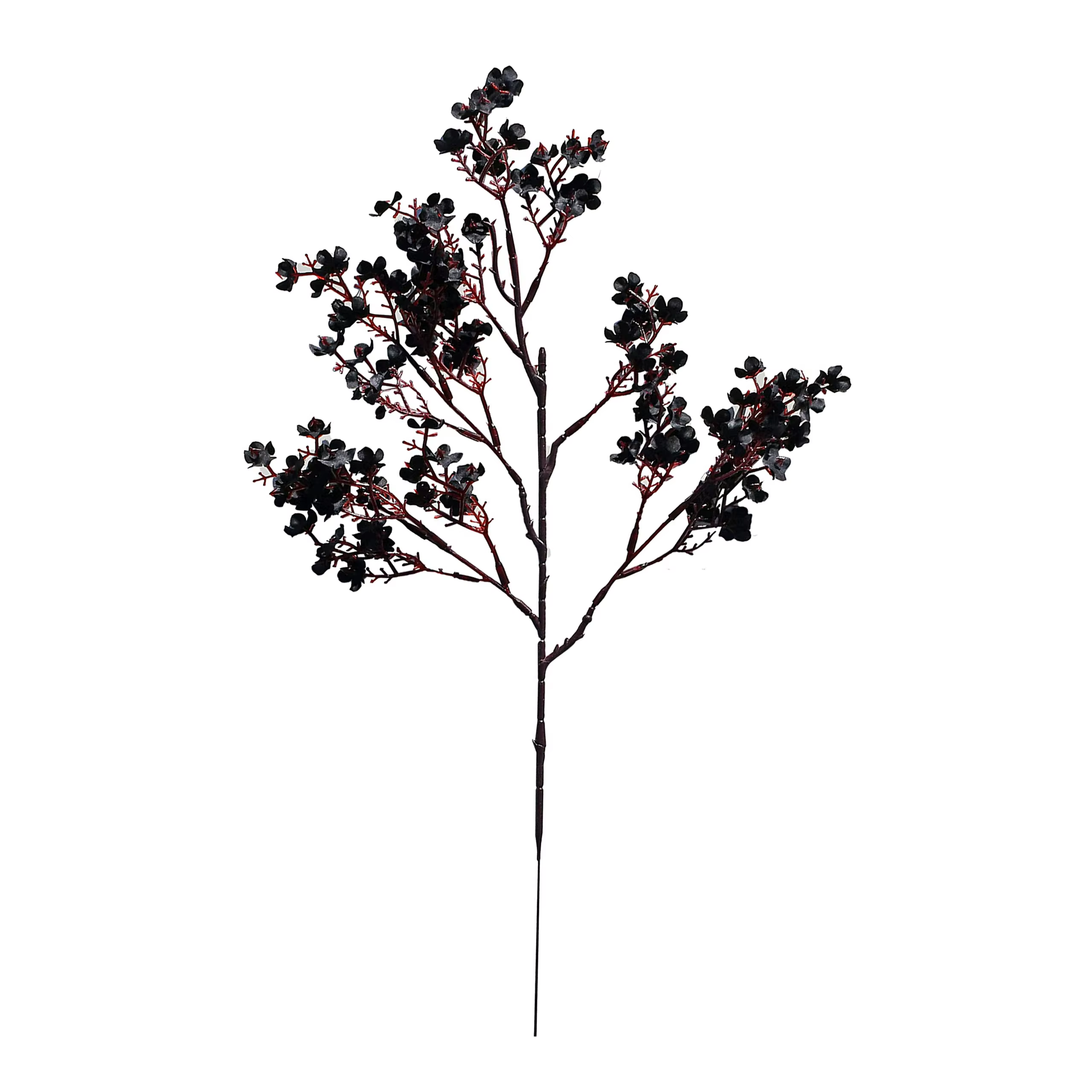Fleurs artificielles noires, fleurs de cerisier Gypsophila, fausses plantes, Bouquet de mariage, Vas