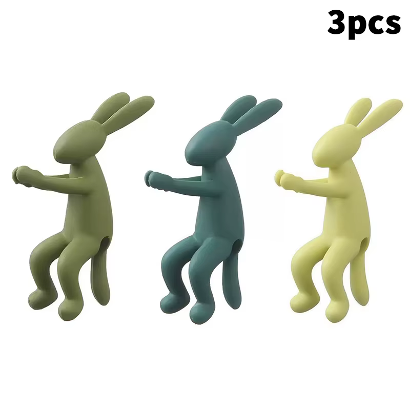 Piquets de plantes lapin singe mignon, 3 pièces, Support de plante, stabilisateur hydroponique, supp