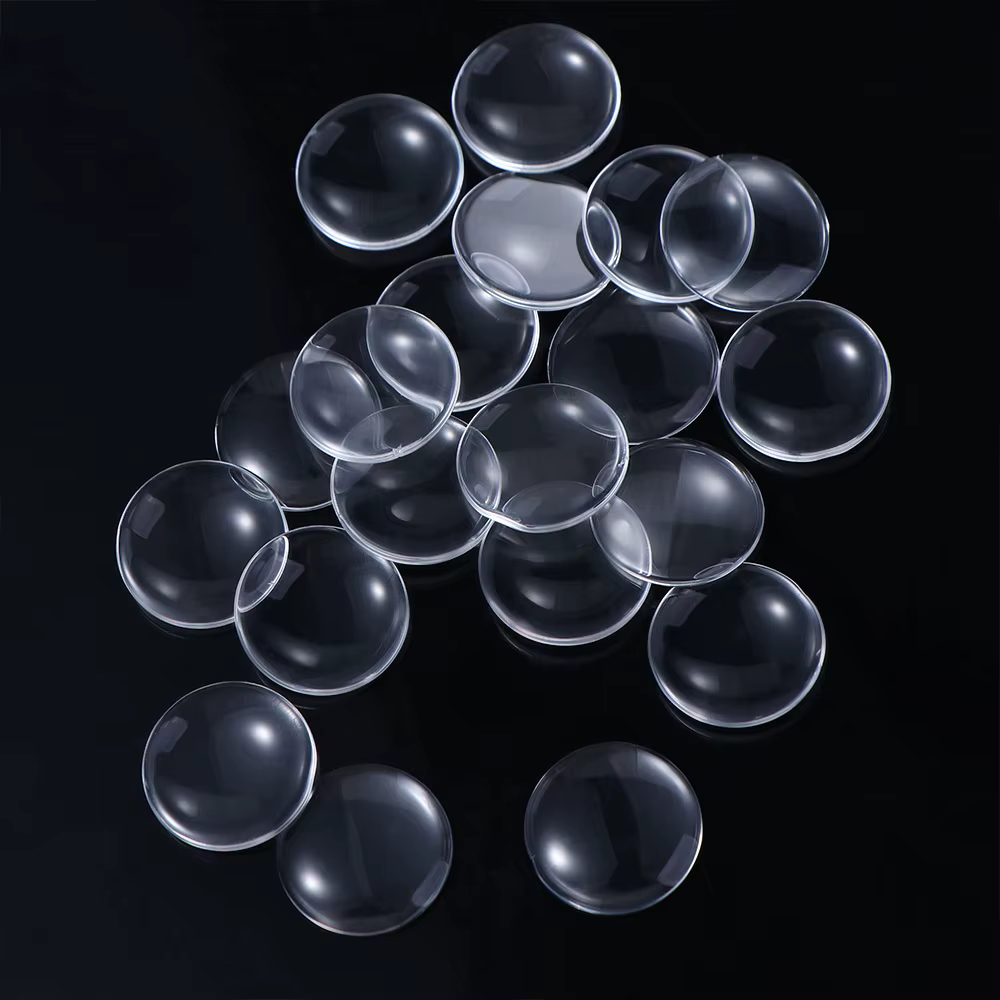 20 cabochons en verre transparent, yeux ronds de 14 mm, yeux en verre Blythe, copeaux de yeux en ver