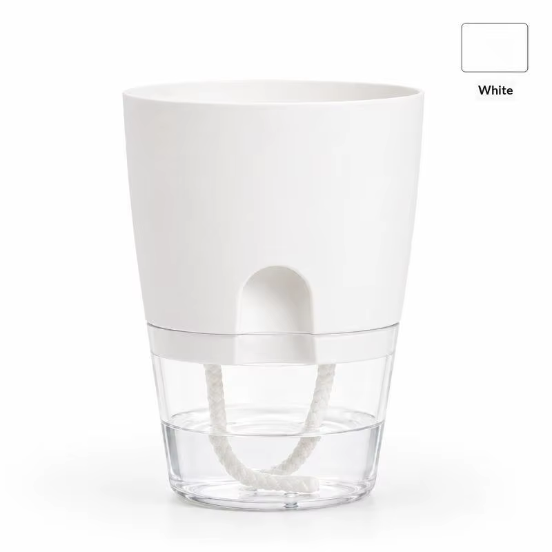 Jardinières en plastique transparentes à arrosage automatique : 1 pièce, décoration de jardin hydrop