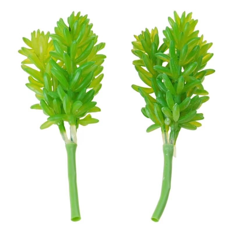 G6KF 16PCS Assorti des plantes succulentes artificielles.