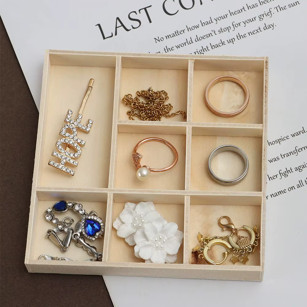 Boîte de rangement en bois pour pot de fleurs, support de bonsaï, présentoir à bijoux, palette de bu