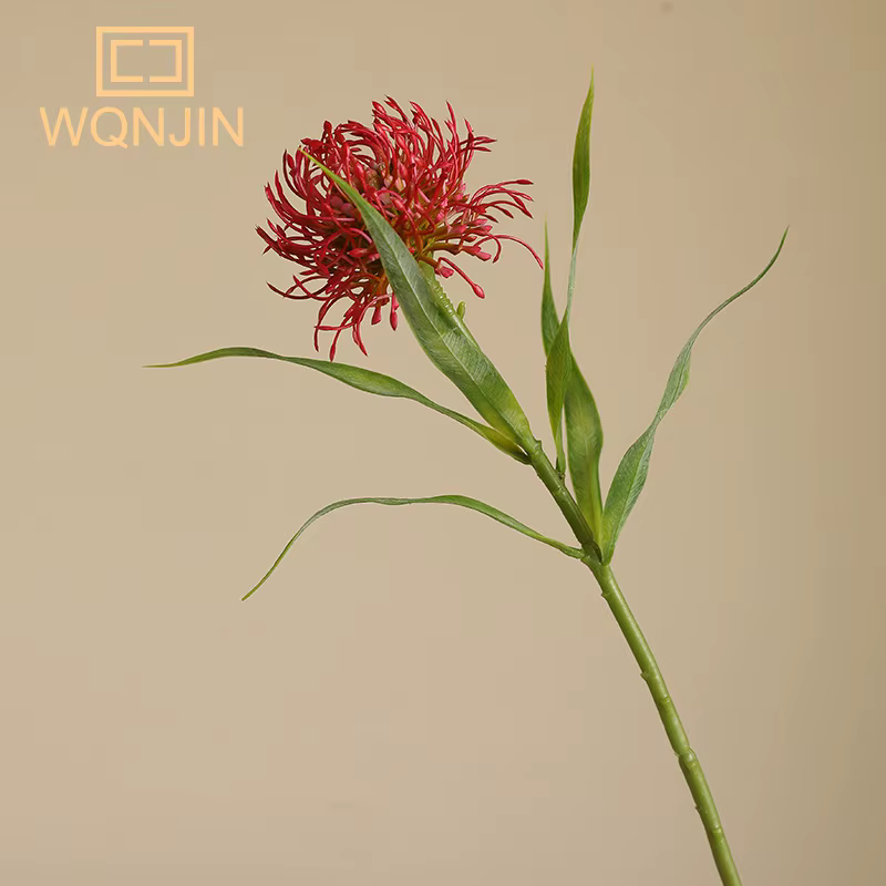 1 pièce, nouvelle fleur de coussin d'aiguille simulée, plante verte simulée, décoration de la maison