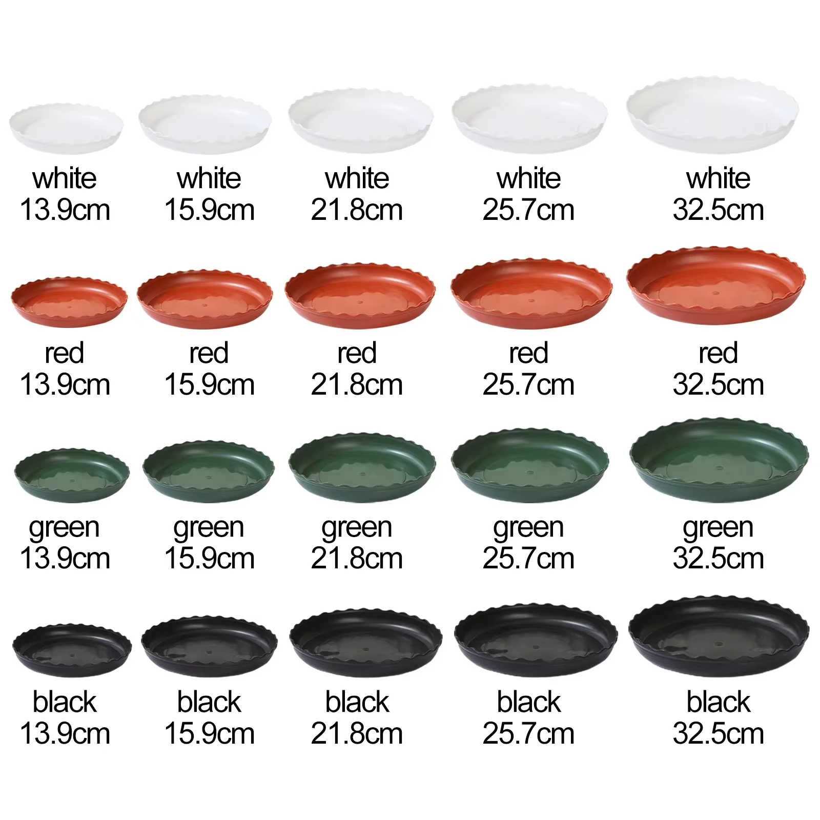 Base de châssis mobile ronde goutte à goutte, plante en plastique durable, décoration intérieure et
