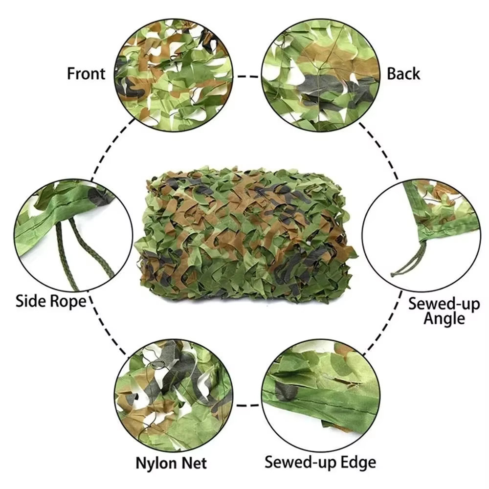 Nouveau désert de jungle de haute qualité blanc multi-tailles 4x5m adapté au filet de camouflage d'a
