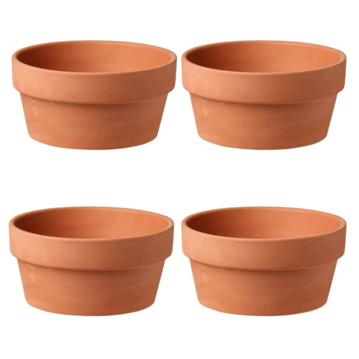 Pots de fleurs en terre cuite, 3.5 "x 2.2", 6 pièces, jardinière en argile et poterie avec trou de D