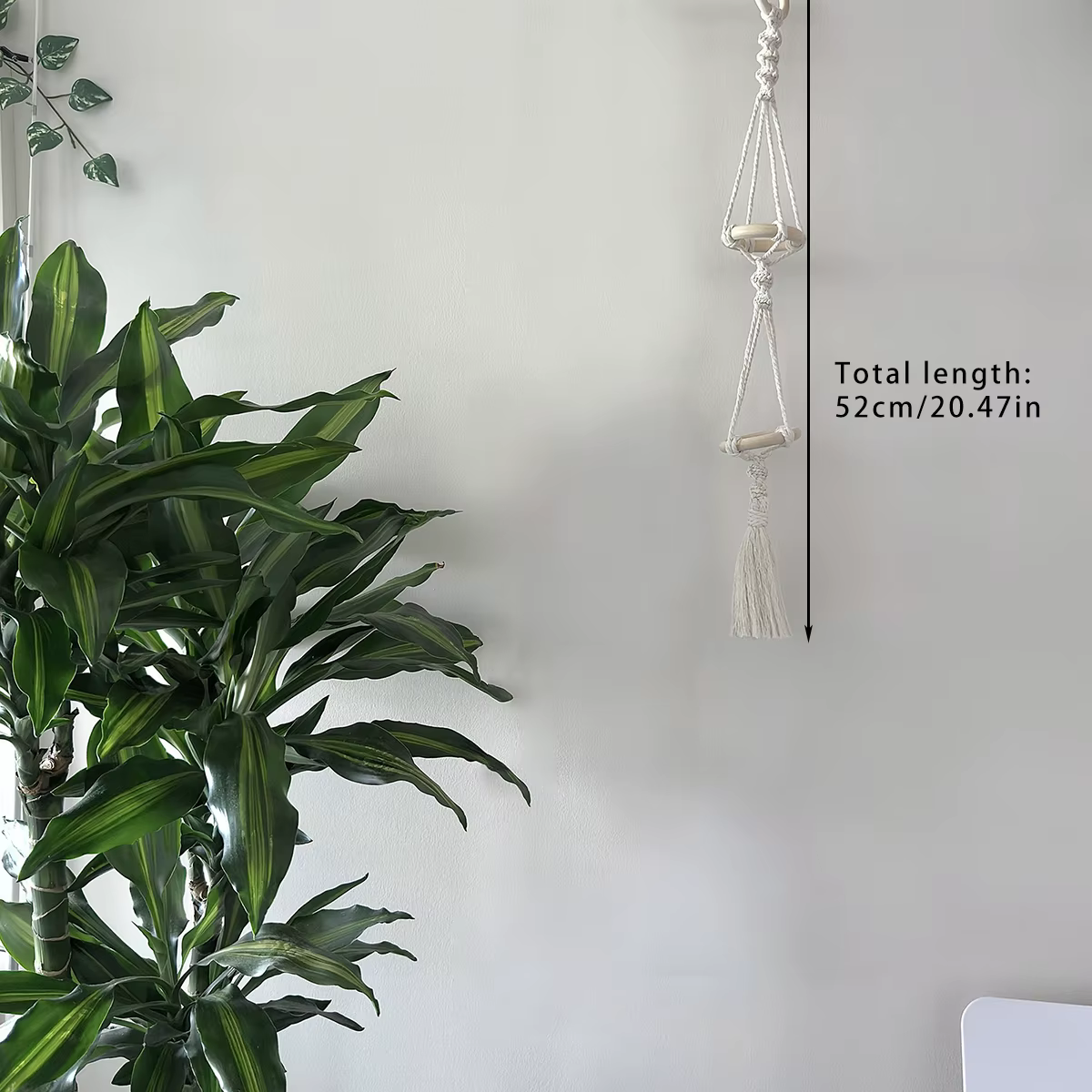 Cintres Muraux en Macramé pour Plantes à Air, Décoration de Maison Boho, Cadeau