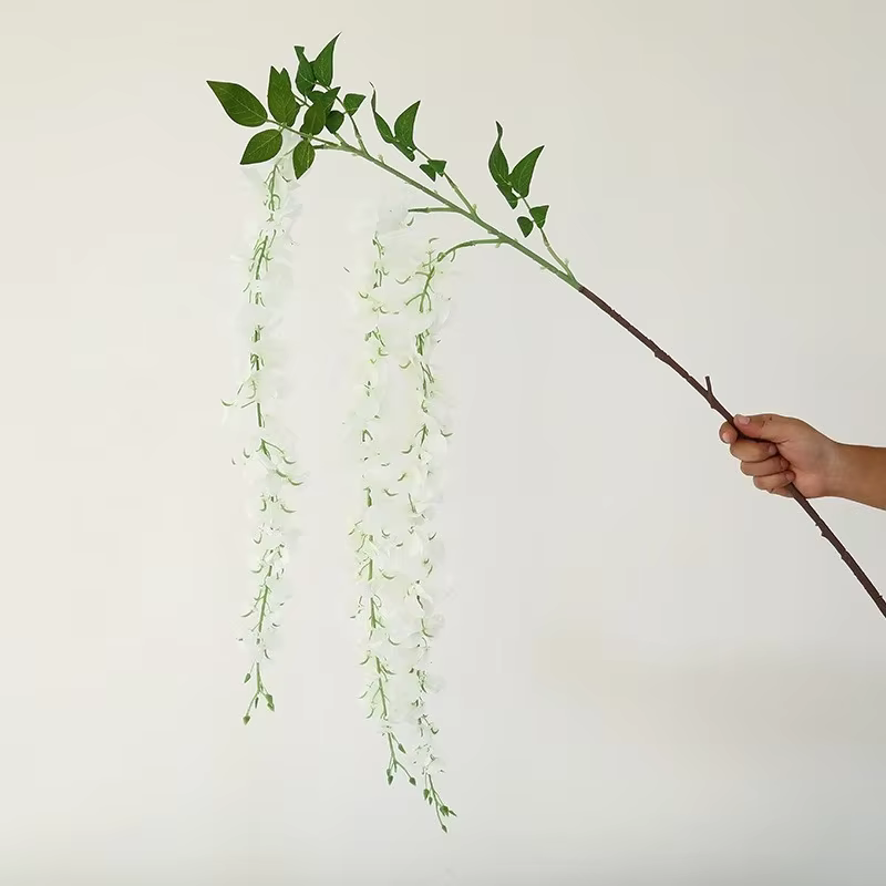 Fête de Festival belle Simulation fleur de glycine plante décoration de plafond 104 cm fleurs de gly