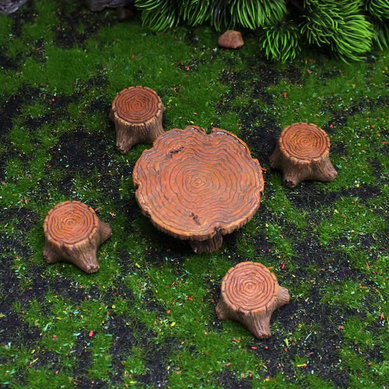MiniTree souches, accessoires d'art de jardin, ornement en résine, accessoires de paysage de jardina