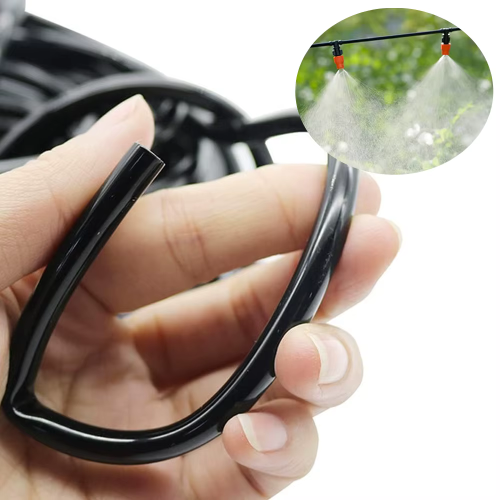 Tuyau d'irrigation goutte à goutte noir de 5m, parfait pour le système d'irrigation de jardin de bri