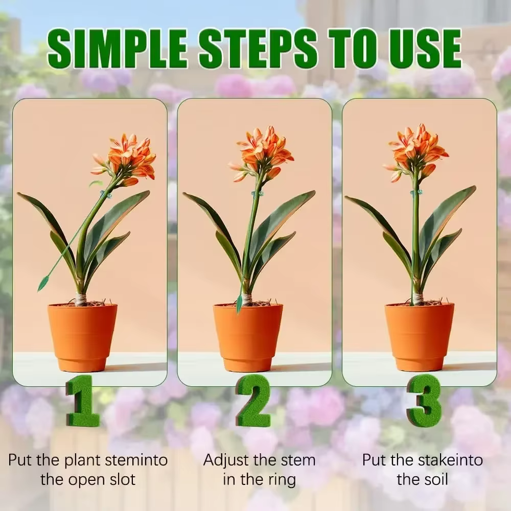 Supports pour plantes, papillons, orchidées, fleurs, tiges de fixation en pot, réutilisables, Protec